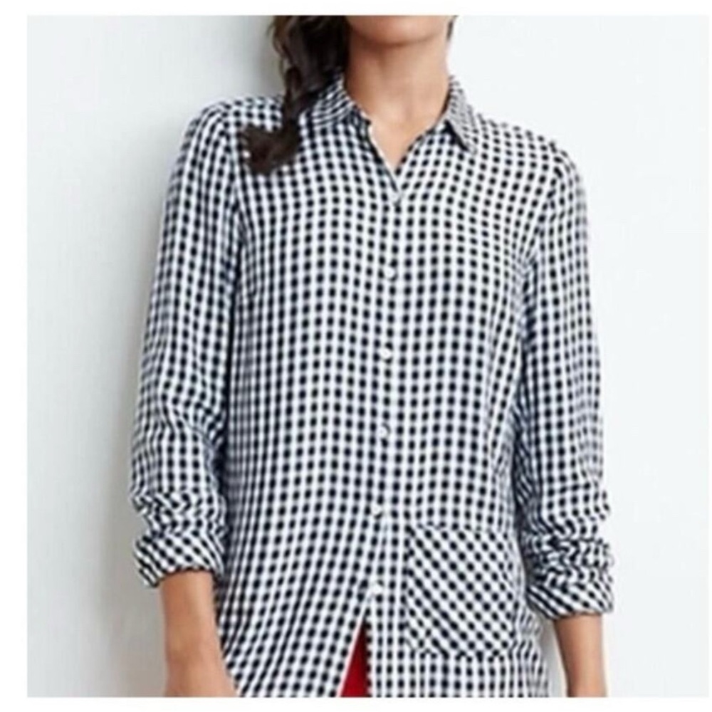 J Jill Gingham Top
